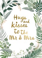 Trouwdagkaart Hugs and kisses to the Mr and Mrs Jungle style